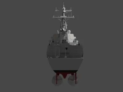 uss-arleigh burke Flight IIA 3D model
