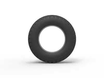 Offroad tire 79 Scale 1 to 25 3D print model