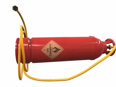 Gas cylinder tank H6 3D model
