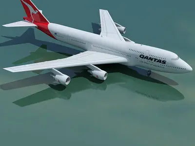 Qantas Airways Boeing 3D model