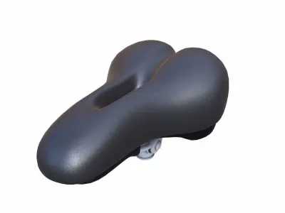 Bicycle Seat Low-poly 3D model 3