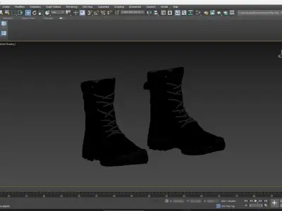 Boots Low-poly 3D model get