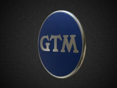 gtm logo 3D model
