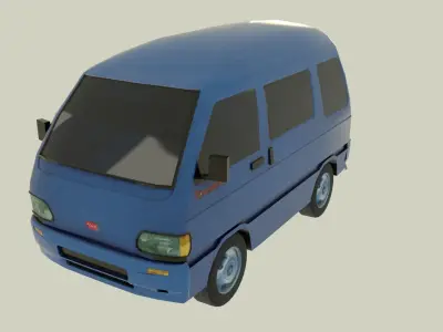 Asia Towner Low-poly 3D model