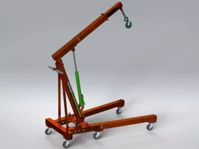 Hydraulic Crane  3D model