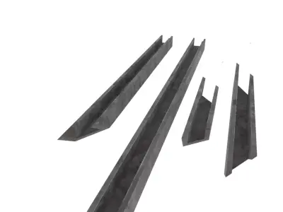 Iron piceces Free low-poly 3D model