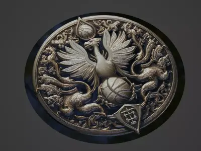 Football Medallion 3D print model