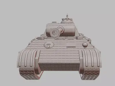 Panther Ausf A German WWII Medium Tank 3D Printable 3D print model