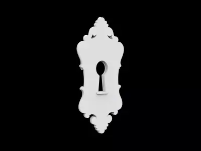 Victorian Style Keyhole Cover Home Decor 3D print model