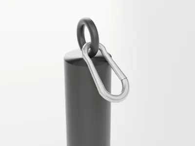 Loading Pin for Strength Training Low-poly 3D model