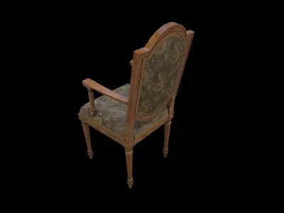 Vintage Chair Low-poly 3D model purchase