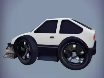 Low Poly Car 3D print model get