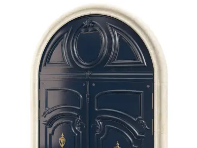 Entrance classic door 96 3D model