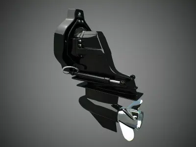 Sterndrive boat propeller 3D model