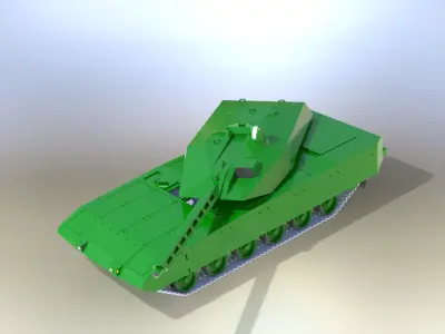 Kampfpanzer NGP NEUE GEPANZERTE PLATTFORM Free 3D print model