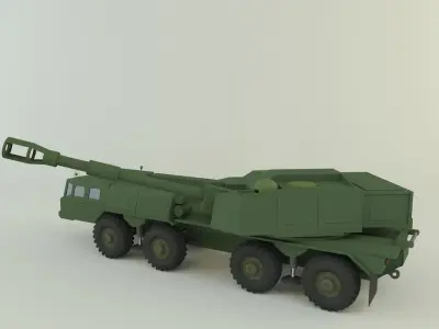 Russian Defense Gun A-222 3D model