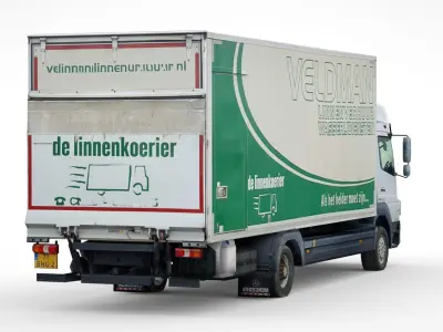 Mercedes-Benz Atego BOX 2022 Low-poly 3D model