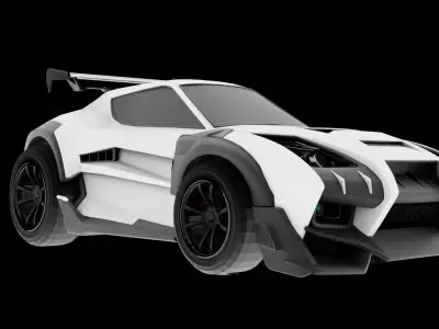 Takumi RX-T Rocket League 3D model FREE Free low-poly 3D model