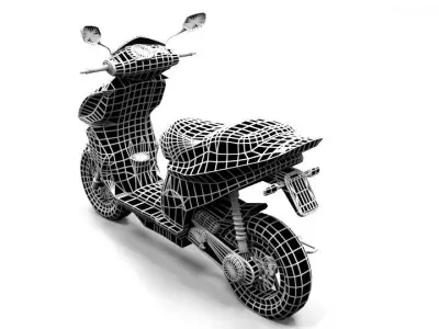 PIAGGIO NRG Low-poly 3D model