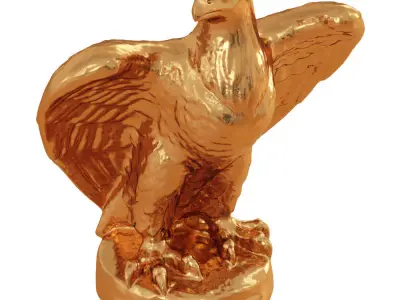 Eagle Gold Figurine 3D model