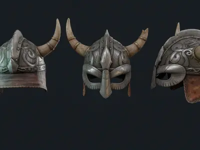 Iron Helmets Collections 3D Model Pack