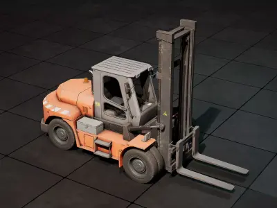 Forklift Pack Low-poly 3D model