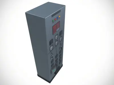 33 kv Control Panel  Low-poly 3D model