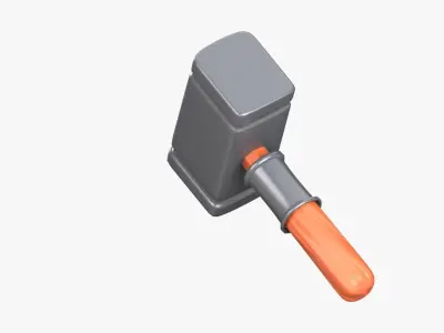 Hammer 3D Illustration 3D model purchase