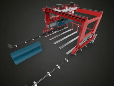 Terminal Crane 3D model