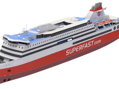 Superfast XI - Superfast Ferries 3D model