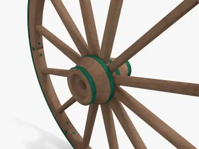 Wagon wheel 3D model by matvic
