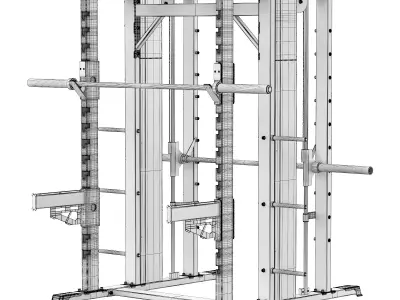 DHZ JN2063B Smith Combo Rack 3D model