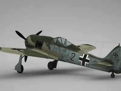 Focke Wulf FW 190 3D model buy