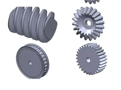 Gears design  Free 3D model