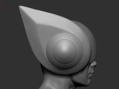 DJ Sona full helmet removable front part 3D print model