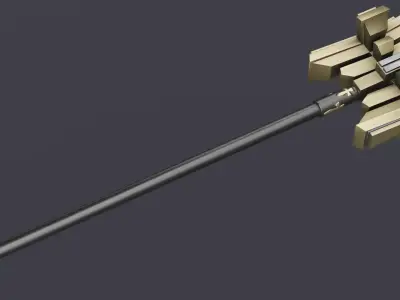 Hammer 07 Low-poly 3D model