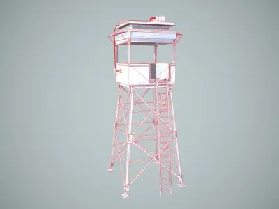 Tower guard  Low-poly 3D model