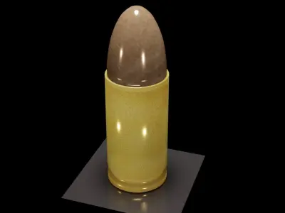 9x19mm Round 3D model