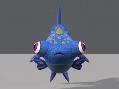 Fish V02 Low-poly 3D model