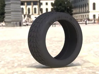 tyre motorcycle tire Free 3D model