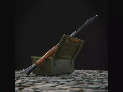 RPG rocket launcher KIT 3D model