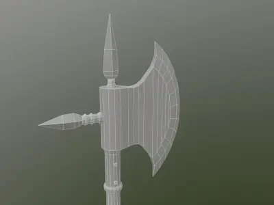 Medieval Axe Free low-poly 3D model