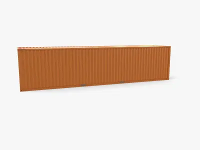 40ft Shipping Container High Cube 3D model