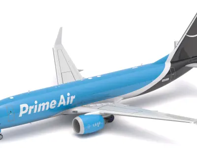 Boeing 737-800 MAX Prime Air Amazon 3D model