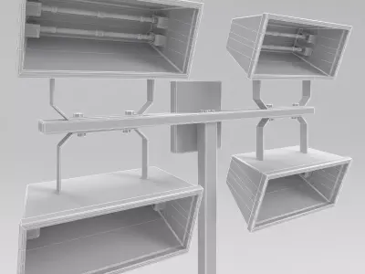 Tower light generator 2 3D model