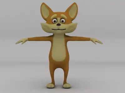 Toon Pet - Cat  Low-poly 3D model