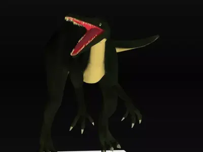 suchomimus dinosaur Low-poly 3D model