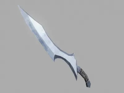 Sword Low-poly 3D model 53