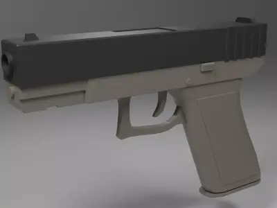 glock 17 pistol Low-poly 3D model order