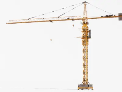 Tower Crane Low-poly 3D model buy